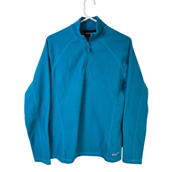 Marmot Rocklin 1/2 Zip Jacket Women's L Blue Fleece Outdoorcore Hiking Gorpcore - Picture 1 of 9